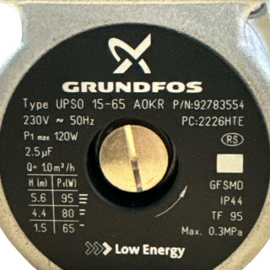 Sirkilasyon Pompası Grundfos 15-65 120W
